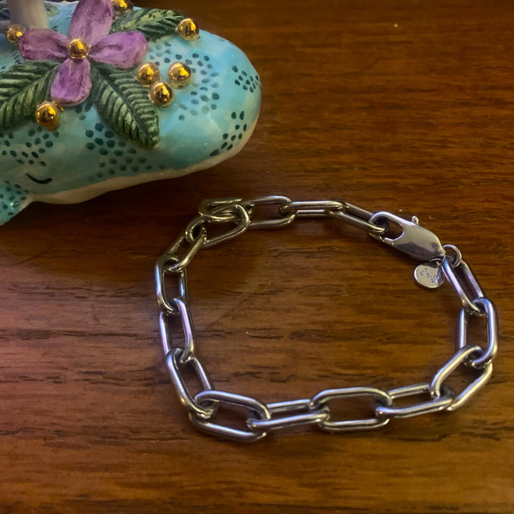 Silver Link Bracelet S+S